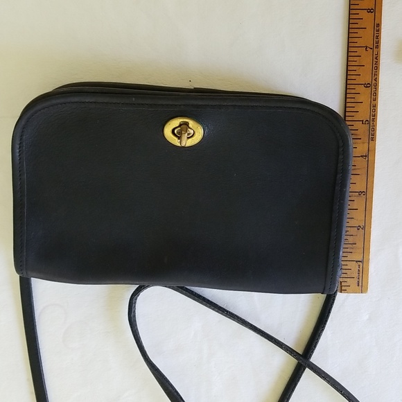Coach Crossbody Leather Purse Black - Picture 3 of 8